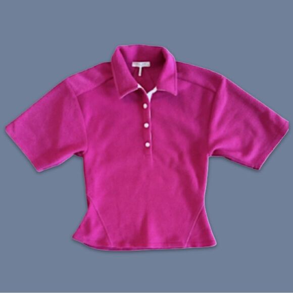 Rag & Bone Pink Polo Tee - Picture 4 of 16